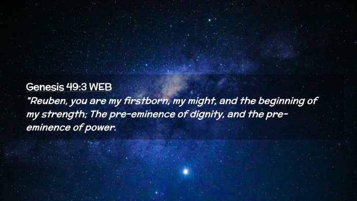 Picture 02 - Genesis 49:3 WEB Desktop Wallpaper - 