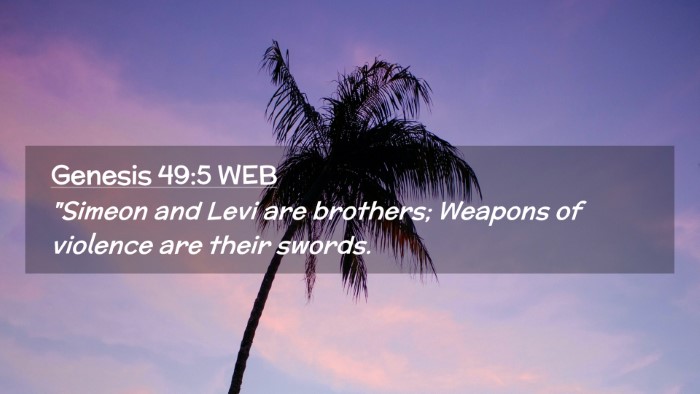Picture 02 - Genesis 49:5 WEB Desktop Wallpaper - 