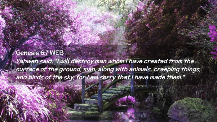 Picture 02 - Genesis 6:7 WEB Desktop Wallpaper - Yahweh said, 