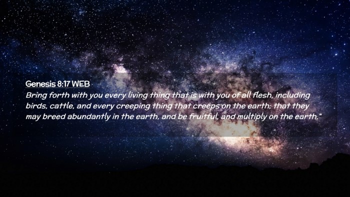 Picture 02 - Genesis 8:17 WEB Desktop Wallpaper - Bring forth with you every living thing that is - Desktop Bible Verse Wallpaper