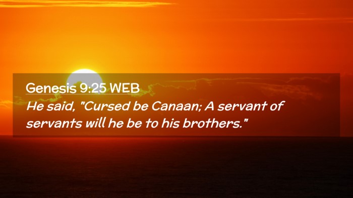 Picture 02 - Genesis 9:25 WEB Desktop Wallpaper - He said, 