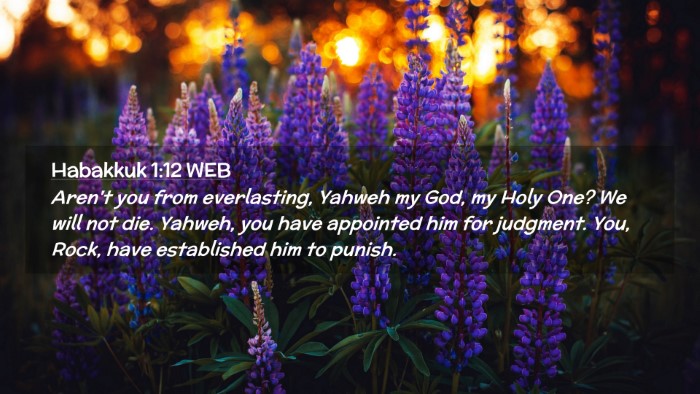 Picture 02 - Habakkuk 1:12 WEB Desktop Wallpaper - Aren't you from everlasting, Yahweh my God, my - Desktop Bible Verse Wallpaper