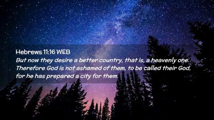 Picture 02 - Hebrews 11:16 WEB Desktop Wallpaper - But now they desire a better country, that is, a - Desktop Bible Verse Wallpaper
