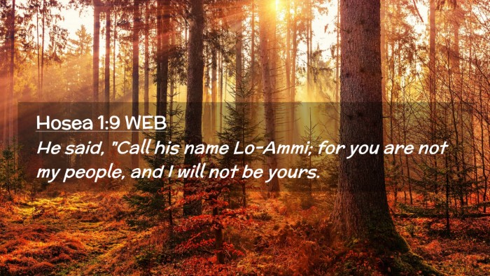 Picture 02 - Hosea 1:9 WEB Desktop Wallpaper - He said, 