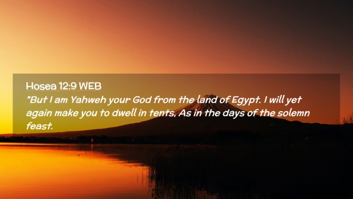 Picture 02 - Hosea 12:9 WEB Desktop Wallpaper - 