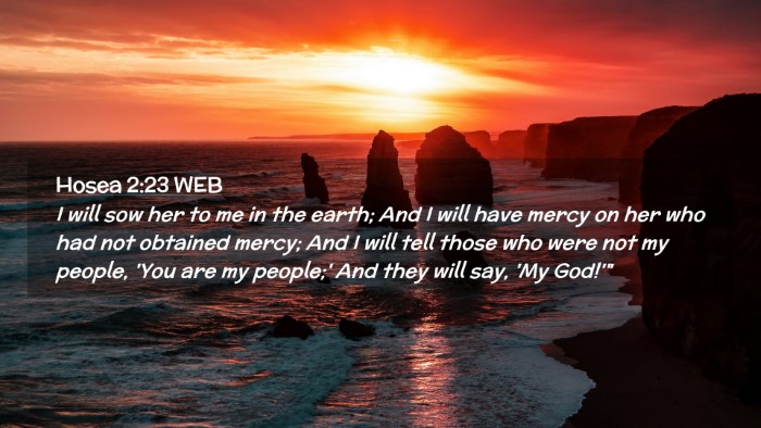 Picture 02 - Hosea 2:23 WEB Desktop Wallpaper - I will sow her to me in the earth; And I will - Desktop Bible Verse Wallpaper