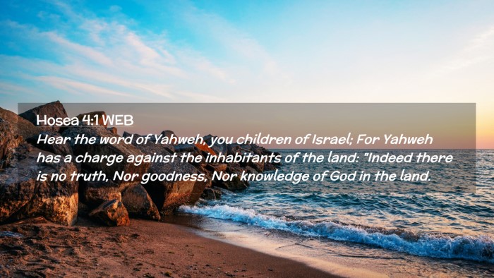 Picture 02 - Hosea 4:1 WEB Desktop Wallpaper - Hear the word of Yahweh, you children of Israel; - Desktop Bible Verse Wallpaper