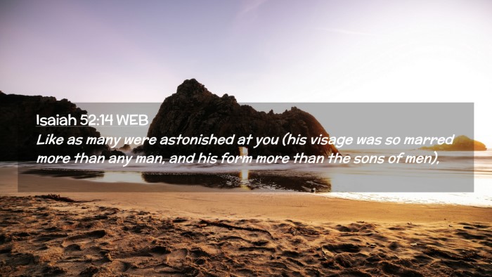 Picture 02 - Isaiah 52:14 WEB Desktop Wallpaper - Like as many were astonished at you (his visage - Desktop Bible Verse Wallpaper