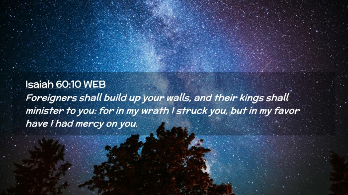 Picture 02 - Isaiah 60:10 WEB Desktop Wallpaper - Foreigners shall build up your walls, and their - Desktop Bible Verse Wallpaper