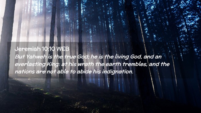 Picture 02 - Jeremiah 10:10 WEB Desktop Wallpaper - But Yahweh is the true God; he is the living God, - Desktop Bible Verse Wallpaper