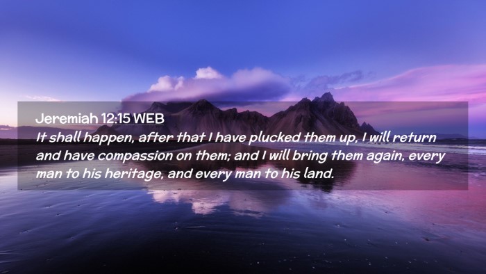 Picture 02 - Jeremiah 12:15 WEB Desktop Wallpaper - It shall happen, after that I have plucked them - Desktop Bible Verse Wallpaper
