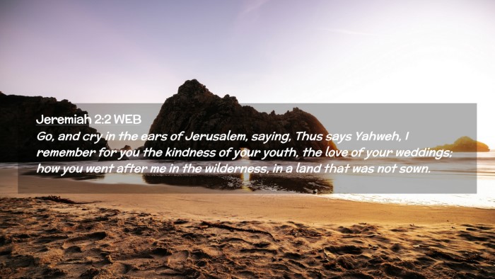 Picture 02 - Jeremiah 2:2 WEB Desktop Wallpaper - Go, and cry in the ears of Jerusalem, saying, - Desktop Bible Verse Wallpaper