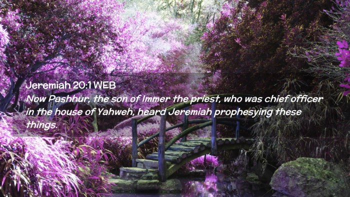 Picture 02 - Jeremiah 20:1 WEB Desktop Wallpaper - Now Pashhur, the son of Immer the priest, who was - Desktop Bible Verse Wallpaper