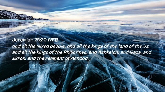 Picture 02 - Jeremiah 25:20 WEB Desktop Wallpaper - and all the mixed people, and all the kings of - Desktop Bible Verse Wallpaper