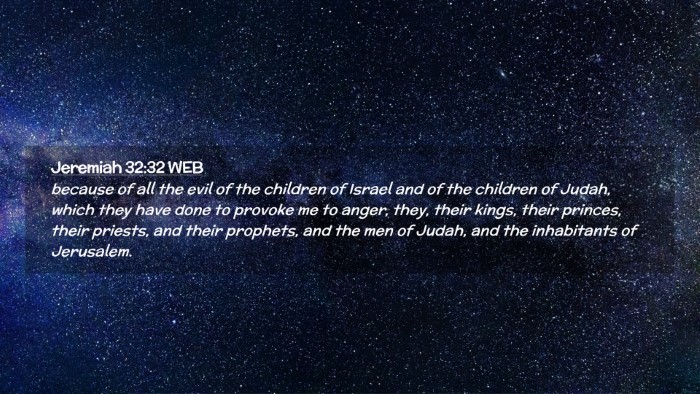 Picture 02 - Jeremiah 32:32 WEB Desktop Wallpaper - because of all the evil of the children of Israel - Desktop Bible Verse Wallpaper