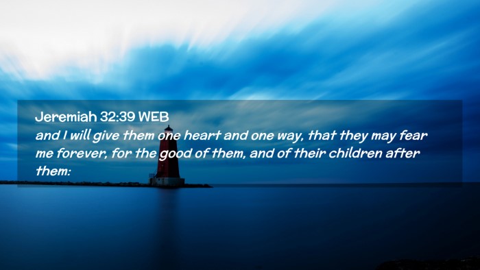 Picture 02 - Jeremiah 32:39 WEB Desktop Wallpaper - and I will give them one heart and one way, that - Desktop Bible Verse Wallpaper