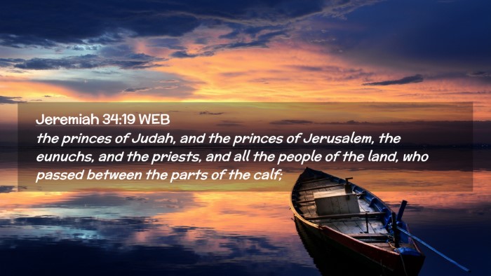 Picture 02 - Jeremiah 34:19 WEB Desktop Wallpaper - the princes of Judah, and the princes of - Desktop Bible Verse Wallpaper