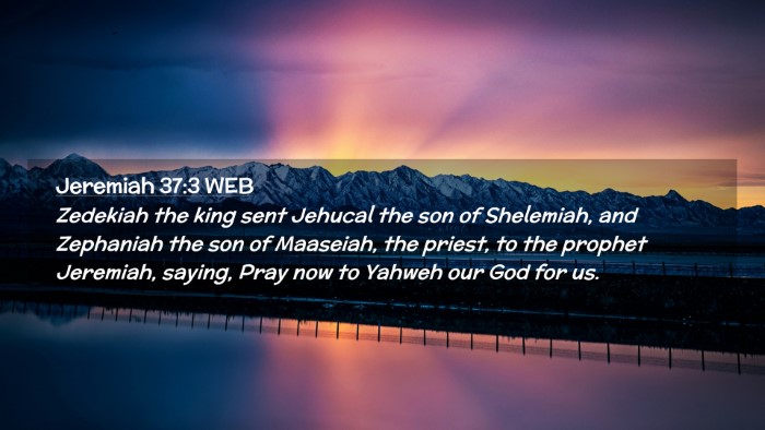 Picture 02 - Jeremiah 37:3 WEB Desktop Wallpaper - Zedekiah the king sent Jehucal the son of - Desktop Bible Verse Wallpaper