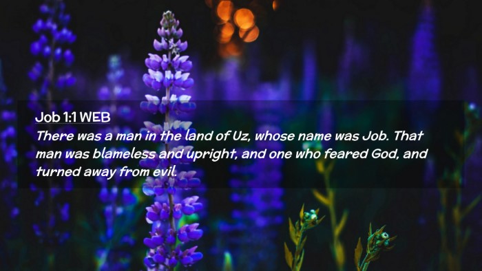 Picture 02 - Job 1:1 WEB Desktop Wallpaper - There was a man in the land of Uz, whose name was - Desktop Bible Verse Wallpaper