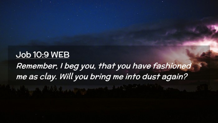 Picture 02 - Job 10:9 WEB Desktop Wallpaper - Remember, I beg you, that you have fashioned me - Desktop Bible Verse Wallpaper
