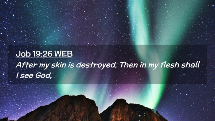 Picture 02 - Job 19:26 WEB Desktop Wallpaper - After my skin is destroyed, Then in my flesh - Desktop Bible Verse Wallpaper