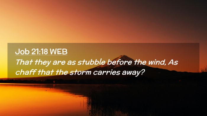 Picture 02 - Job 21:18 WEB Desktop Wallpaper - That they are as stubble before the wind, As - Desktop Bible Verse Wallpaper