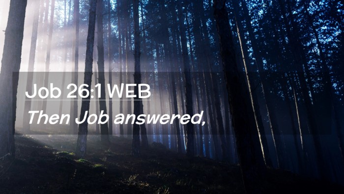 Picture 02 - Job 26:1 WEB Desktop Wallpaper - Then Job - Desktop Bible Verse Wallpaper