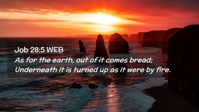 Picture 02 - Job 28:5 WEB Desktop Wallpaper - As for the earth, out of it comes bread; - Desktop Bible Verse Wallpaper