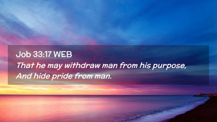 Picture 02 - Job 33:17 WEB Desktop Wallpaper - That he may withdraw man from his purpose, And - Desktop Bible Verse Wallpaper
