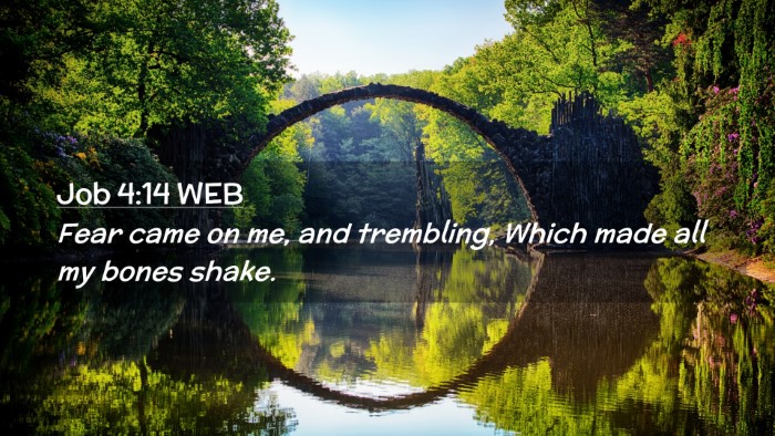 Picture 02 - Job 4:14 WEB Desktop Wallpaper - Fear came on me, and trembling, Which made all my - Desktop Bible Verse Wallpaper