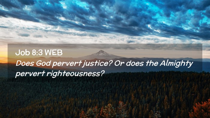 Picture 02 - Job 8:3 WEB Desktop Wallpaper - Does God pervert justice? Or does the Almighty - Desktop Bible Verse Wallpaper