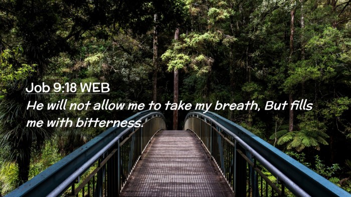 Picture 02 - Job 9:18 WEB Desktop Wallpaper - He will not allow me to take my breath, But fills - Desktop Bible Verse Wallpaper