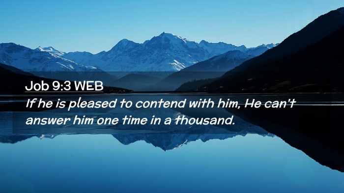 Picture 02 - Job 9:3 WEB Desktop Wallpaper - If he is pleased to contend with him, He can't - Desktop Bible Verse Wallpaper