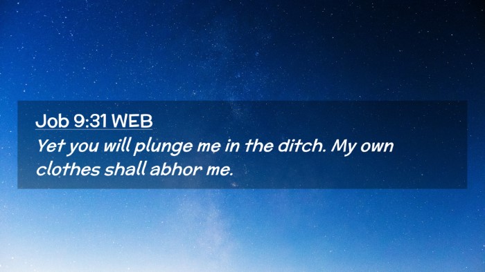 Picture 02 - Job 9:31 WEB Desktop Wallpaper - Yet you will plunge me in the ditch. My own - Desktop Bible Verse Wallpaper