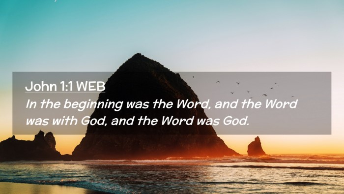 Picture 02 - John 1:1 WEB Desktop Wallpaper - In the beginning was the Word, and the Word was - Desktop Bible Verse Wallpaper