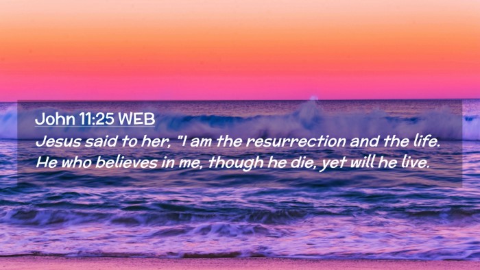Picture 02 - John 11:25 WEB Desktop Wallpaper - Jesus said to her, 