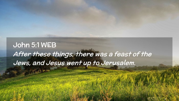 Picture 02 - John 5:1 WEB Desktop Wallpaper - After these things, there was a feast of the - Desktop Bible Verse Wallpaper