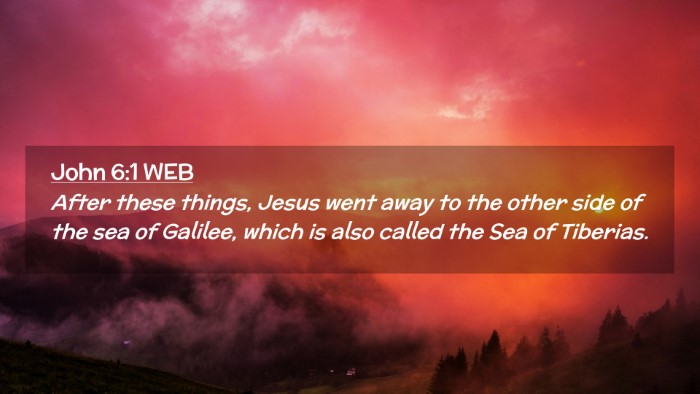 Picture 02 - John 6:1 WEB Desktop Wallpaper - After these things, Jesus went away to the other - Desktop Bible Verse Wallpaper