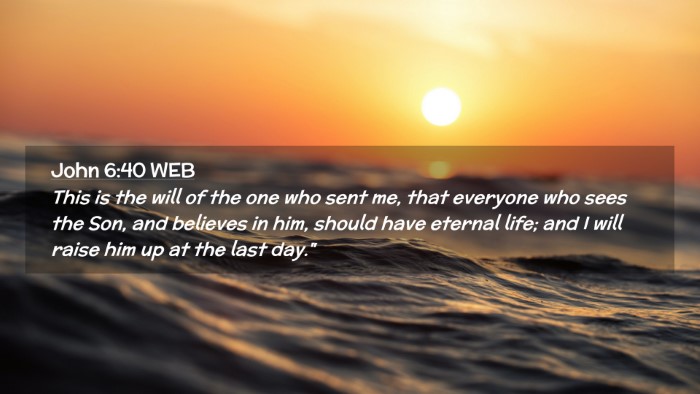 Picture 02 - John 6:40 WEB Desktop Wallpaper - This is the will of the one who sent me, that - Desktop Bible Verse Wallpaper