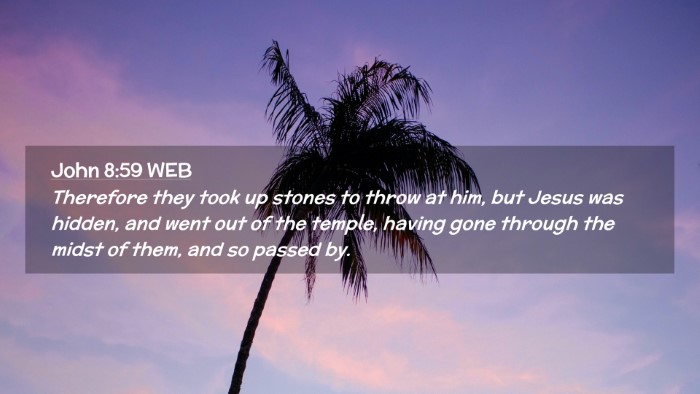 Picture 02 - John 8:59 WEB Desktop Wallpaper - Therefore they took up stones to throw at him, - Desktop Bible Verse Wallpaper