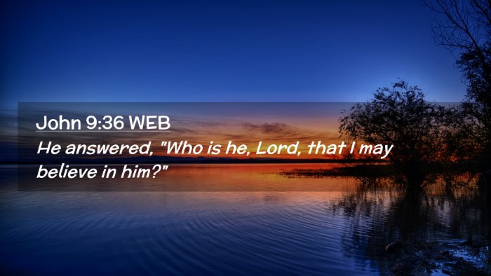 Picture 02 - John 9:36 WEB Desktop Wallpaper - He answered, 