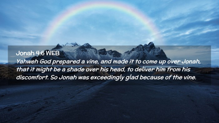 Picture 02 - Jonah 4:6 WEB Desktop Wallpaper - Yahweh God prepared a vine, and made it to come - Desktop Bible Verse Wallpaper
