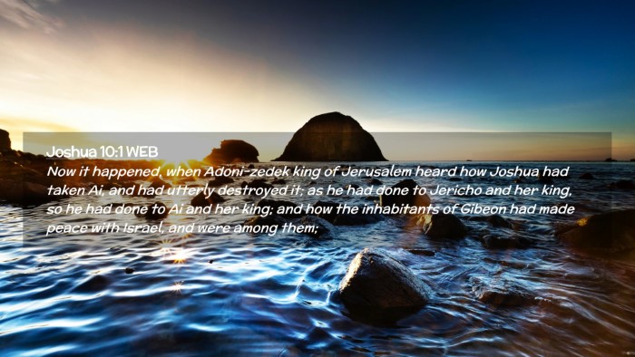 Picture 02 - Joshua 10:1 WEB Desktop Wallpaper - Now it happened, when Adoni-zedek king of - Desktop Bible Verse Wallpaper