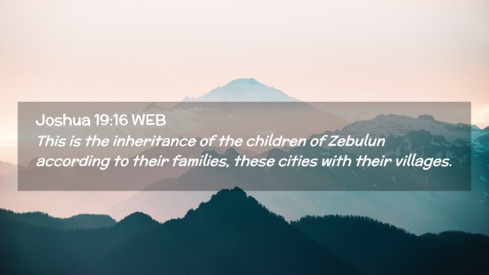 Picture 02 - Joshua 19:16 WEB Desktop Wallpaper - This is the inheritance of the children of - Desktop Bible Verse Wallpaper