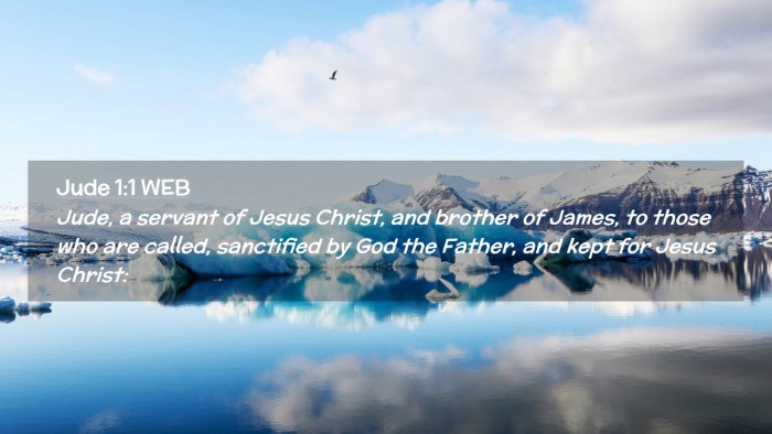 Picture 02 - Jude 1:1 WEB Desktop Wallpaper - Jude, a servant of Jesus Christ, and brother of - Desktop Bible Verse Wallpaper