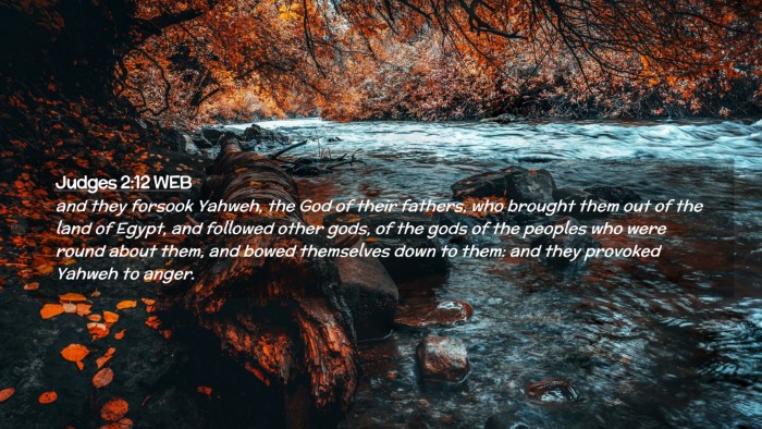 Picture 02 - Judges 2:12 WEB Desktop Wallpaper - and they forsook Yahweh, the God of their - Desktop Bible Verse Wallpaper