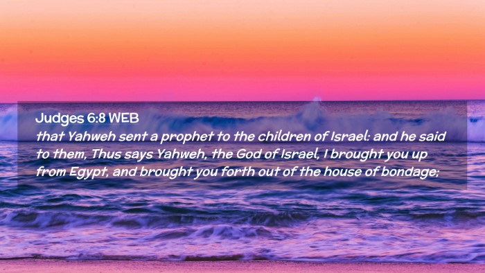 Picture 02 - Judges 6:8 WEB Desktop Wallpaper - that Yahweh sent a prophet to the children of - Desktop Bible Verse Wallpaper