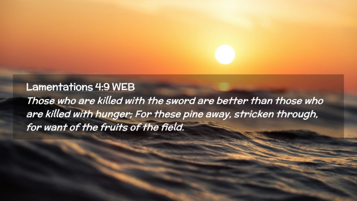 Picture 02 - Lamentations 4:9 WEB Desktop Wallpaper - Those who are killed with the sword are better - Desktop Bible Verse Wallpaper