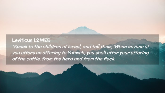 Picture 02 - Leviticus 1:2 WEB Desktop Wallpaper - 