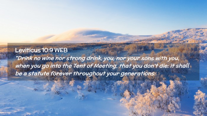 Picture 02 - Leviticus 10:9 WEB Desktop Wallpaper - 